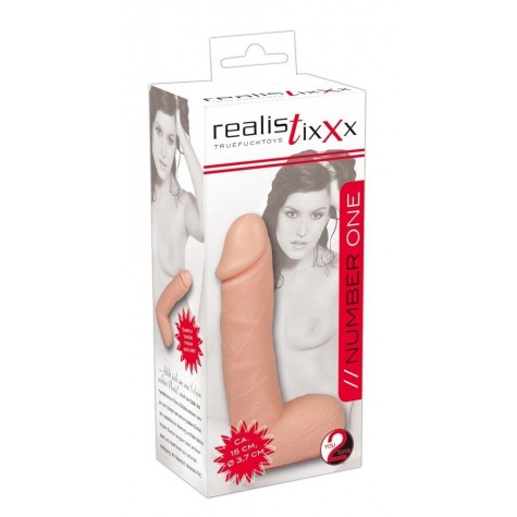 Реалистичный фаллоимитатор Realistixxx Dildo 6" - 15 см.